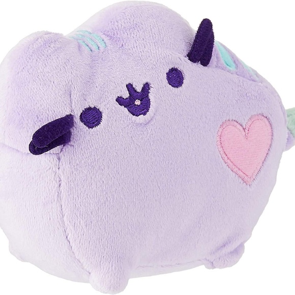 Pusheen Heart Pastel Cat Plush Stuffed Animal, Purple, 6" - Picture 1 of 1